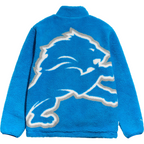 Detroit Lions Big Logo Full Zip NFL Sherpa Fleece Jacket