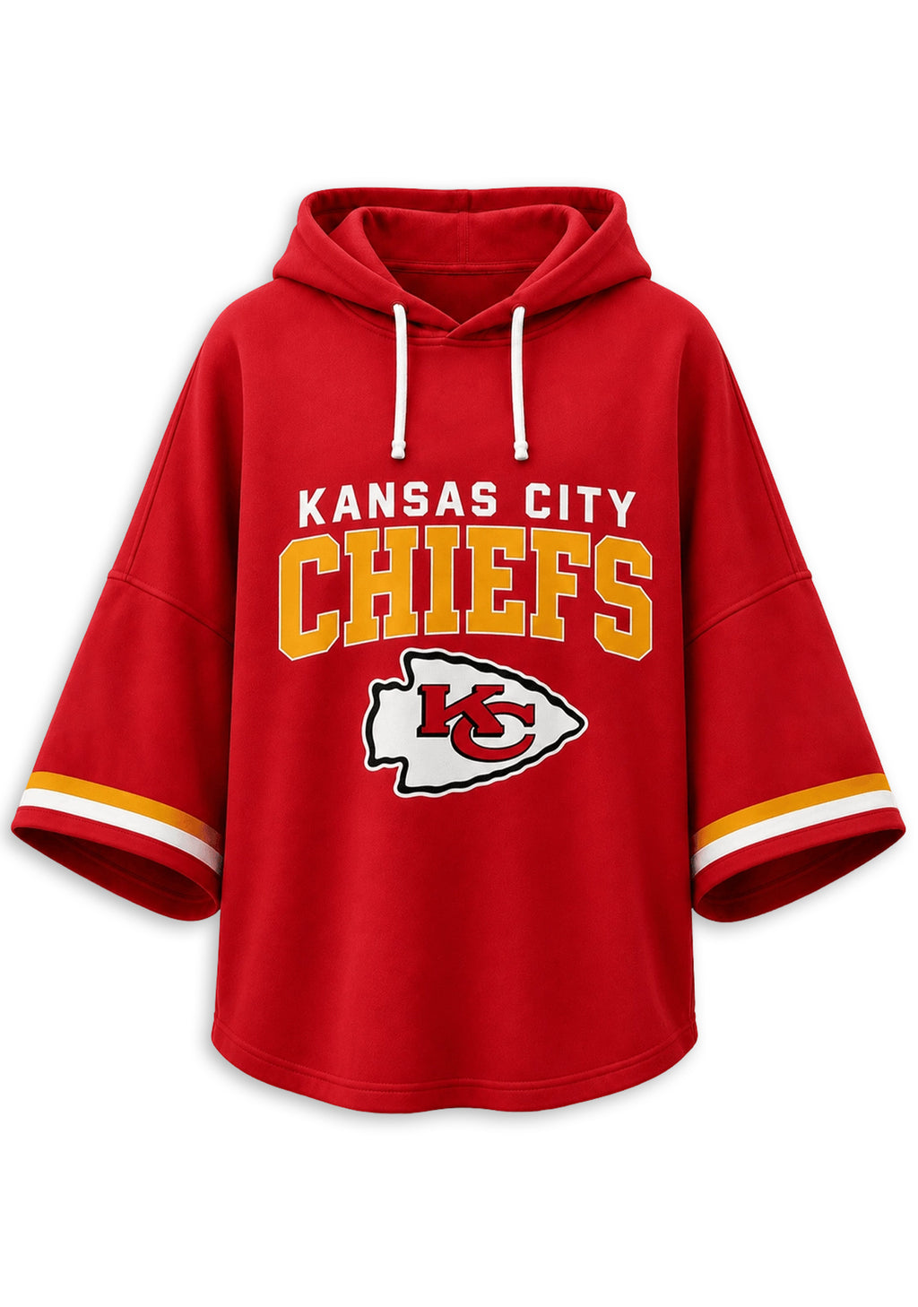 Women’s Kansas City Chiefs 3/4 Dolman Sleeve Hoodie