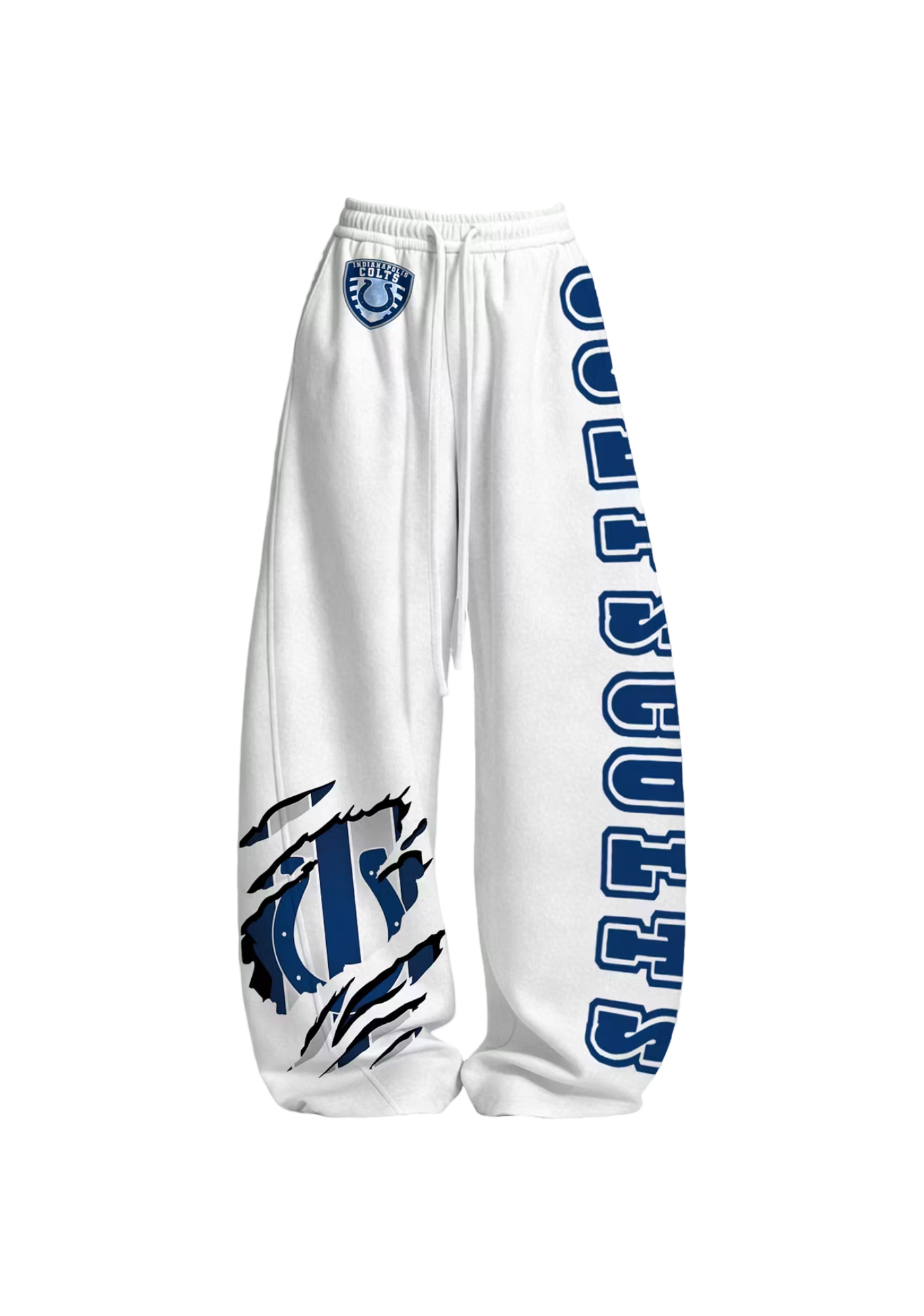 Indianapolis Colts Horseshoe Claw Print Tops & Elasticated Trousers Two-Piece Set