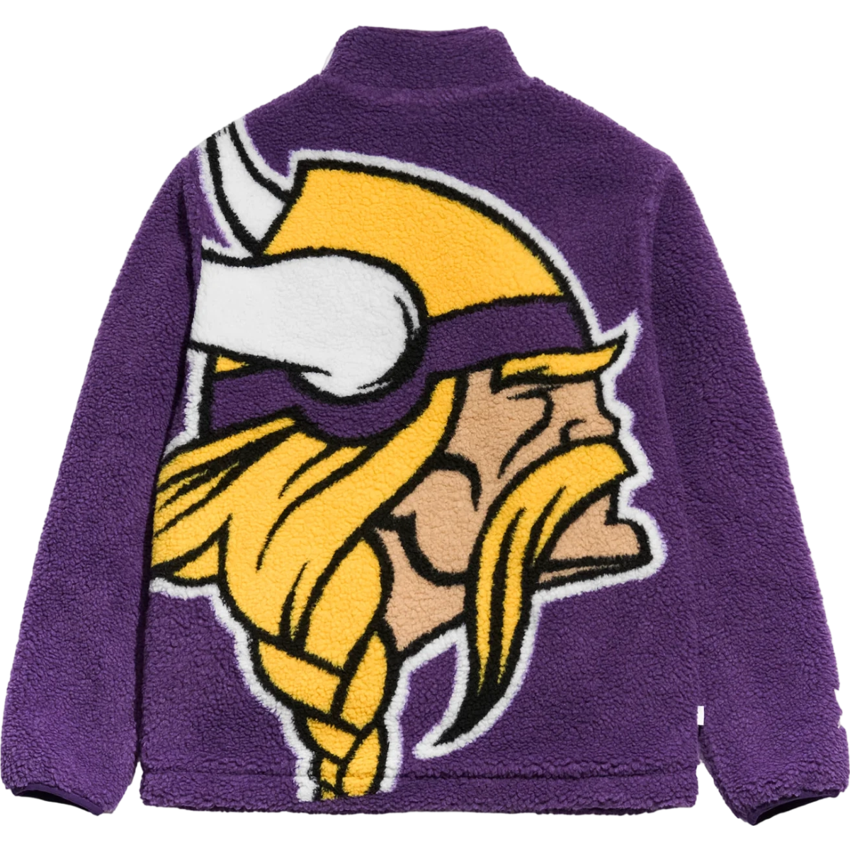 Minnesota Vikings Big Logo Full Zip NFL Sherpa Fleece Jacket