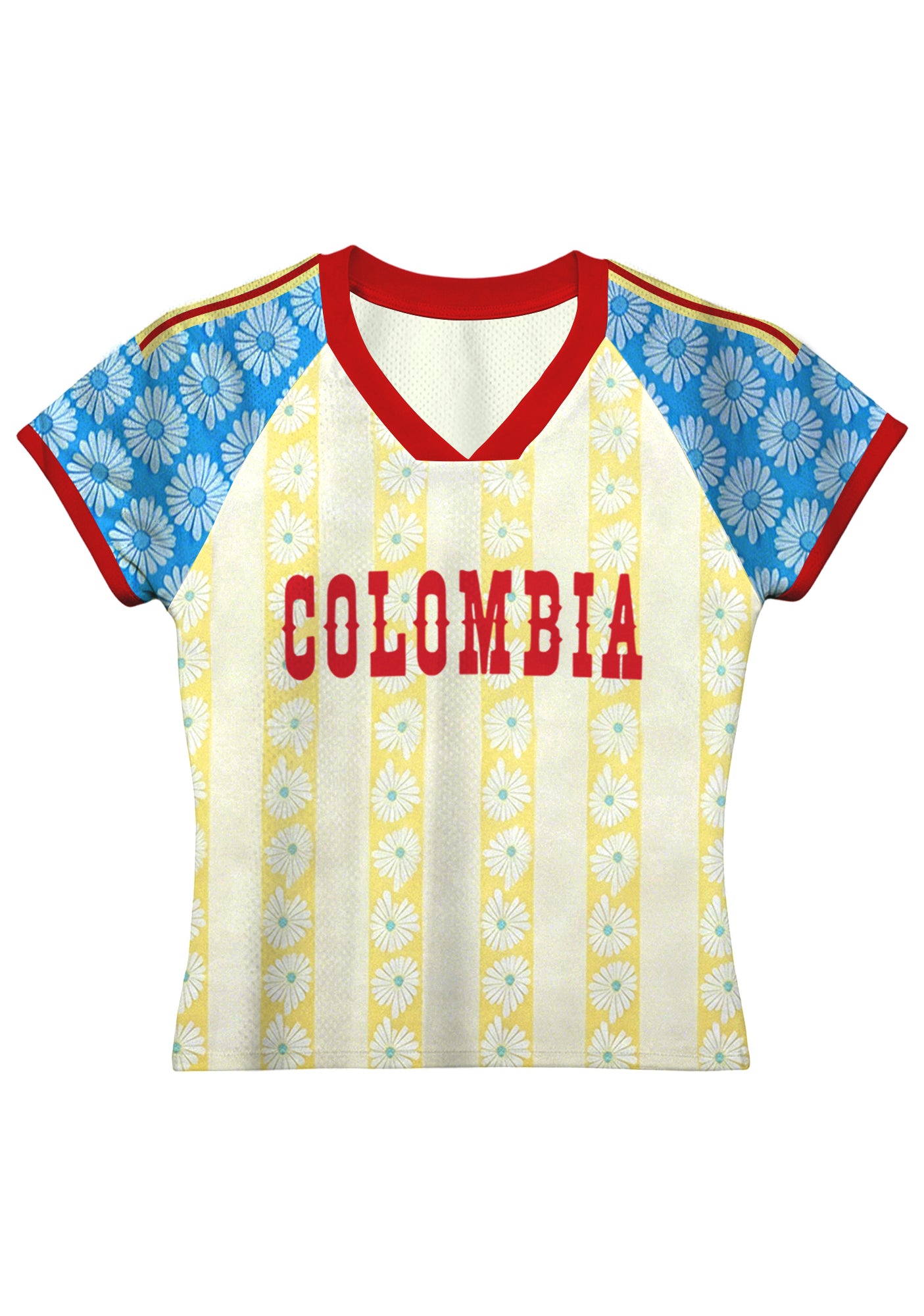 Colombia-Inspired Daisy Baby Tee Secondary image