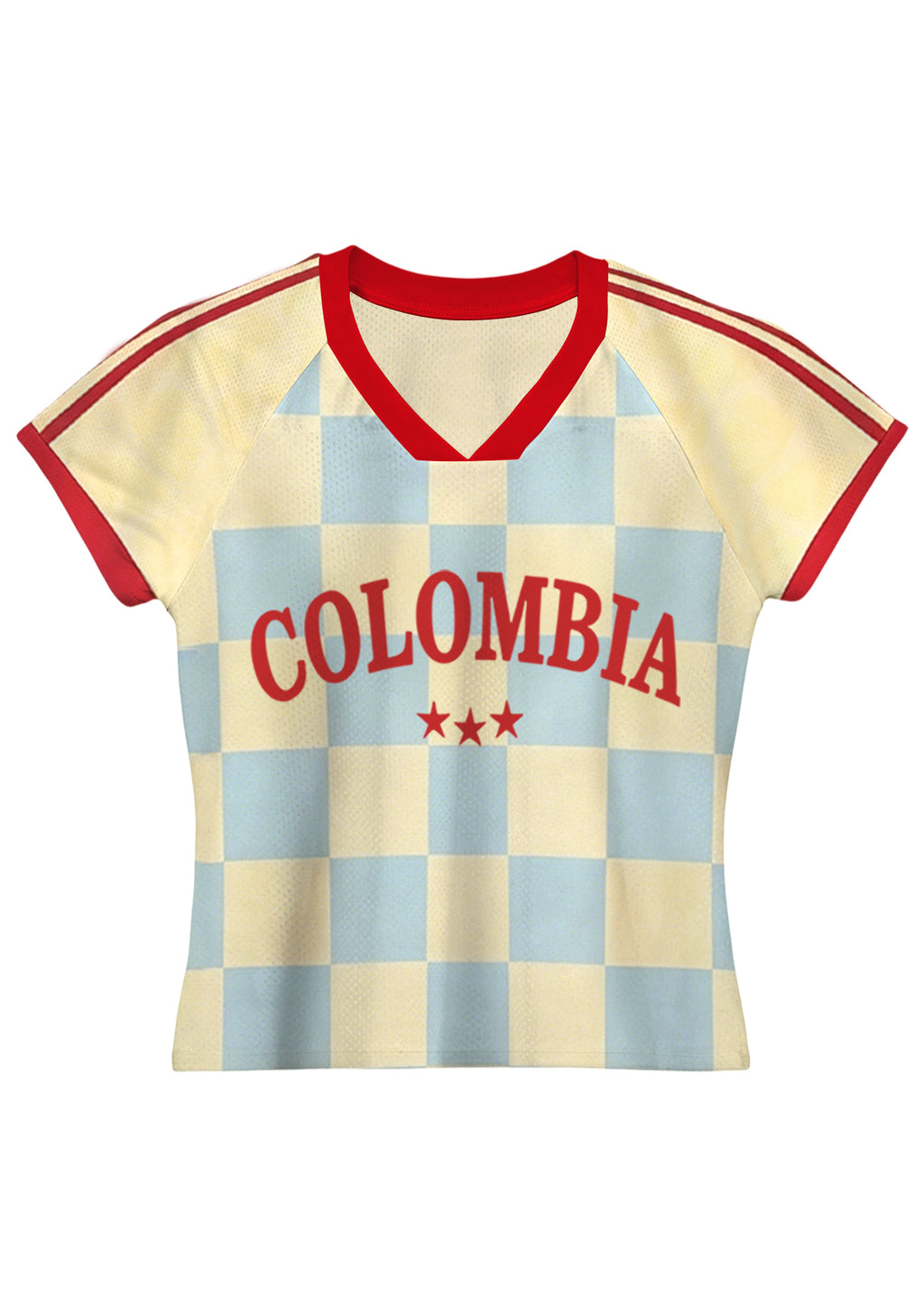 Colombia Checkerboard Baby Tee