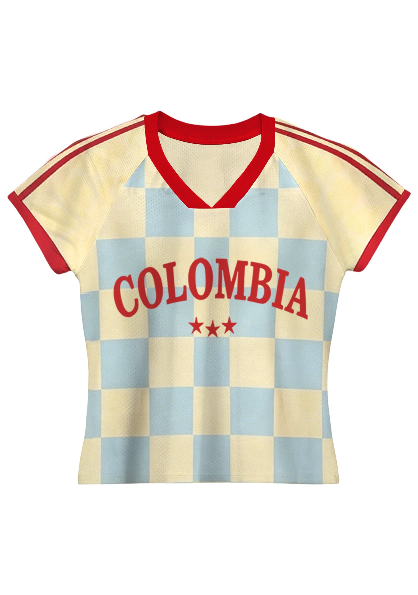 Colombia Checkerboard Baby Tee