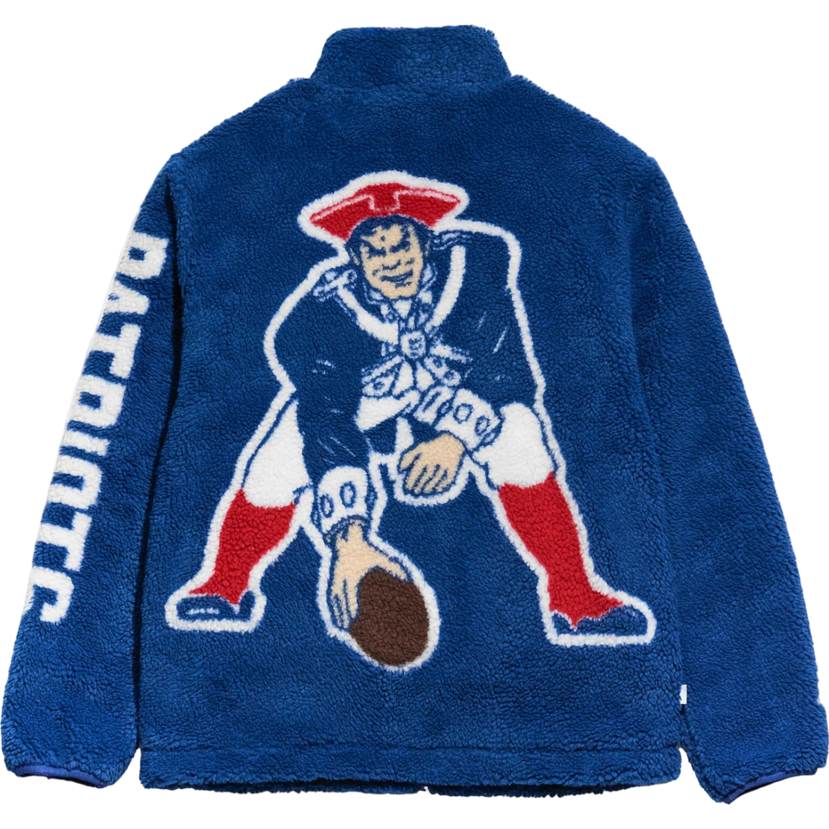 New England Patriots Full Zip NFL Sherpa Fleece Jacket