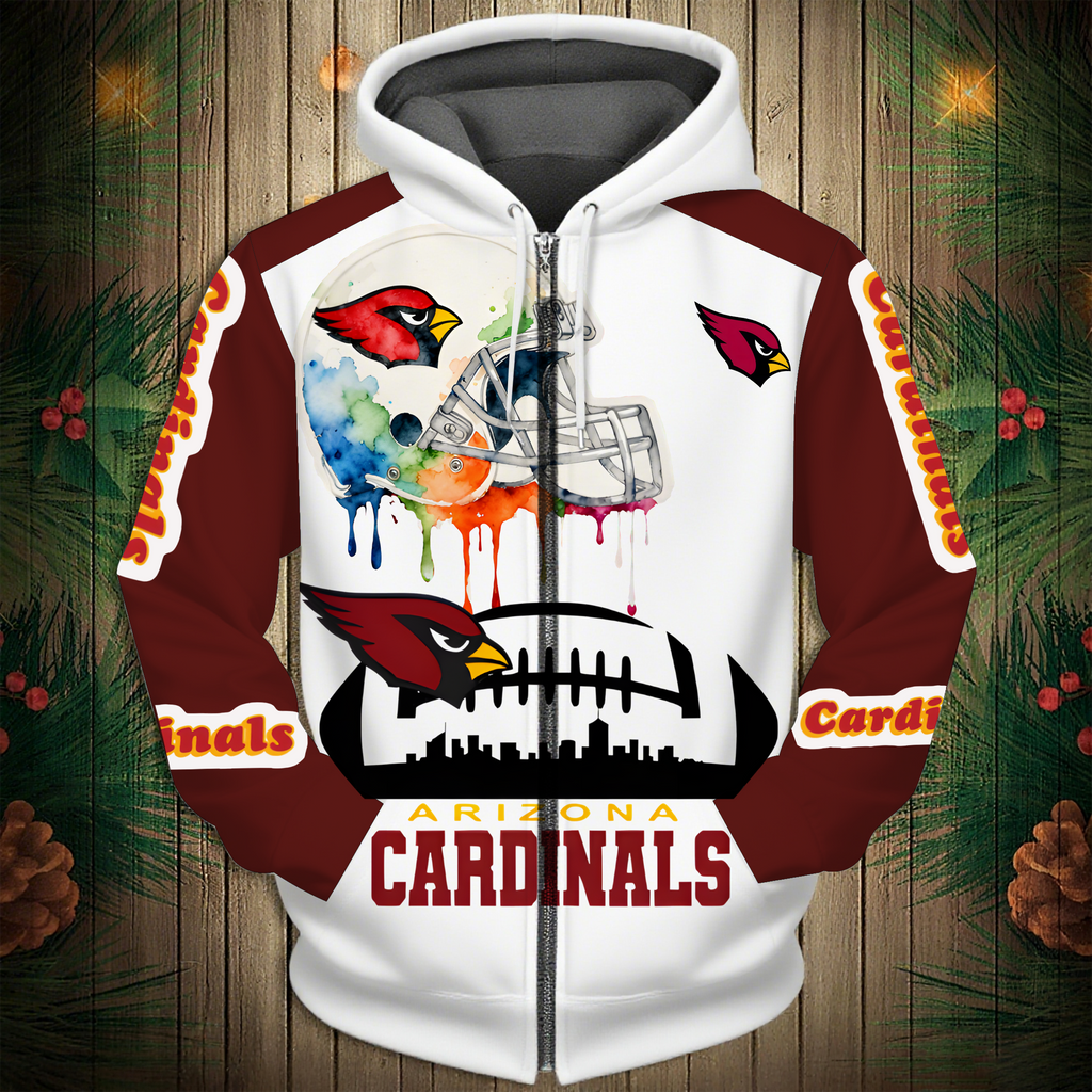 Arizona Cardinals 2026 New 3D Graphic Hoodie
