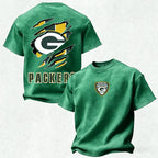 Green Bay Packers Printed Unisex 100% Pure Cotton Washed T-Shirt