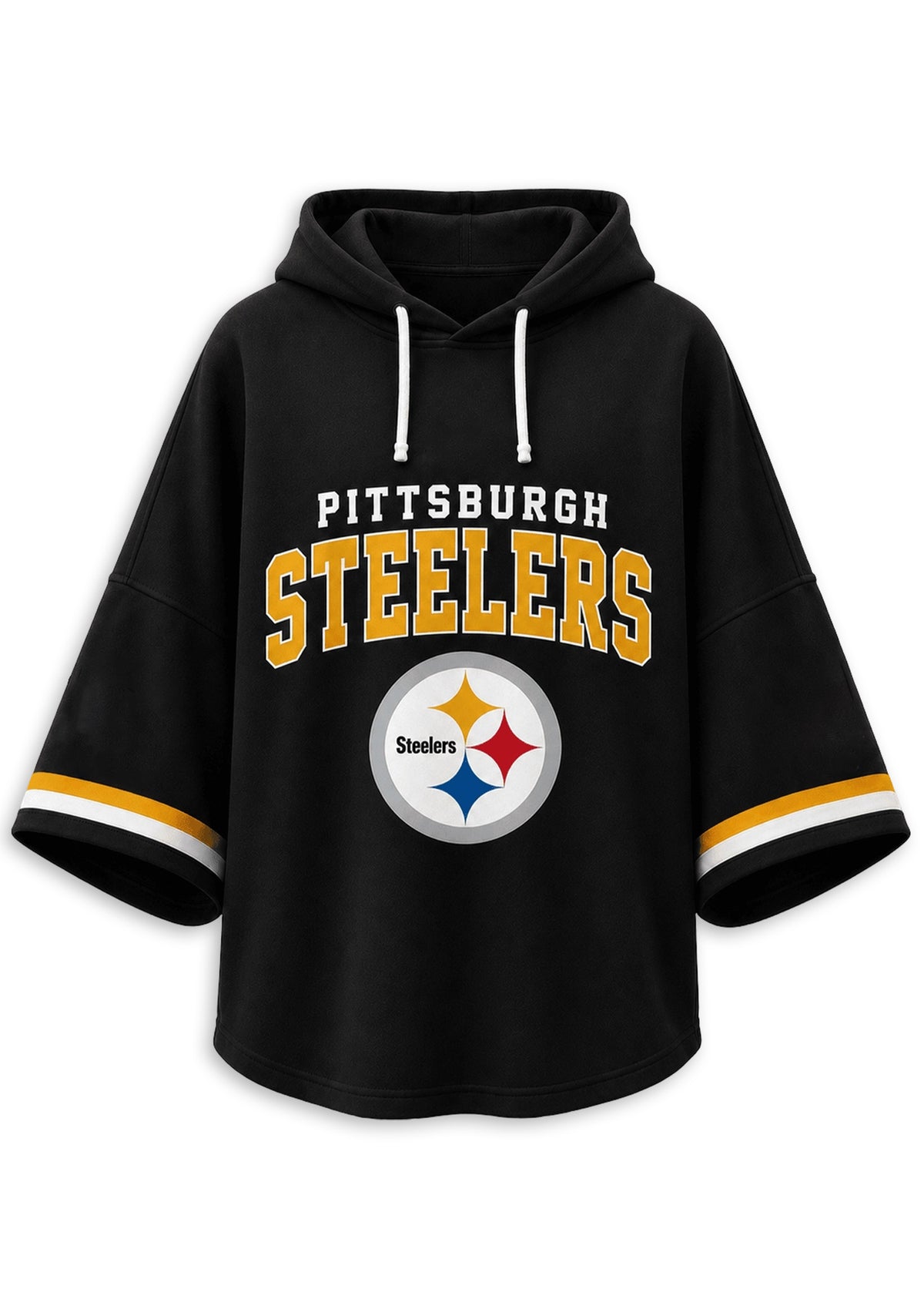 Women’s Pittsburgh Steelers 3/4 Dolman Sleeve Hoodie