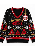 Women’s San Francisco 49ers Ugly NFL Christmas Sweatshirt