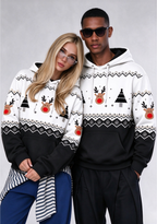 Las Vegas Raiders Christmas Fair Isle Print Couple Hoodie