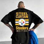 Steel Curtain Pittsburgh Steelers Est.1933 Printed T-Shirt
