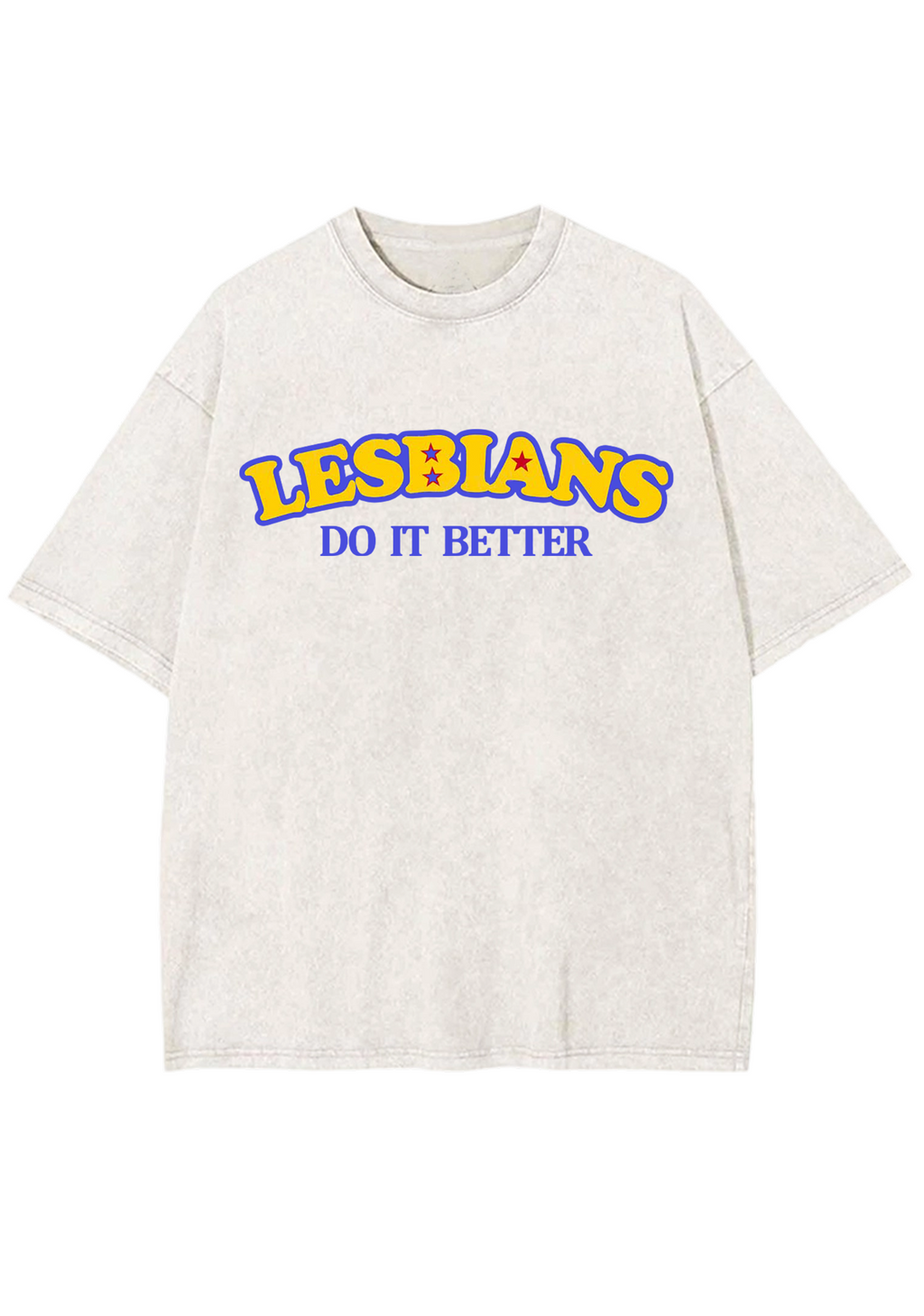 Lesbians Do It Better Y2K Washed Tee