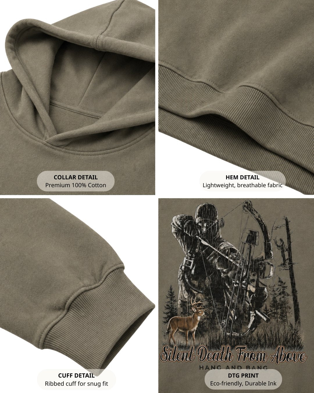 Silent Death From Above Hoodie Secondary image