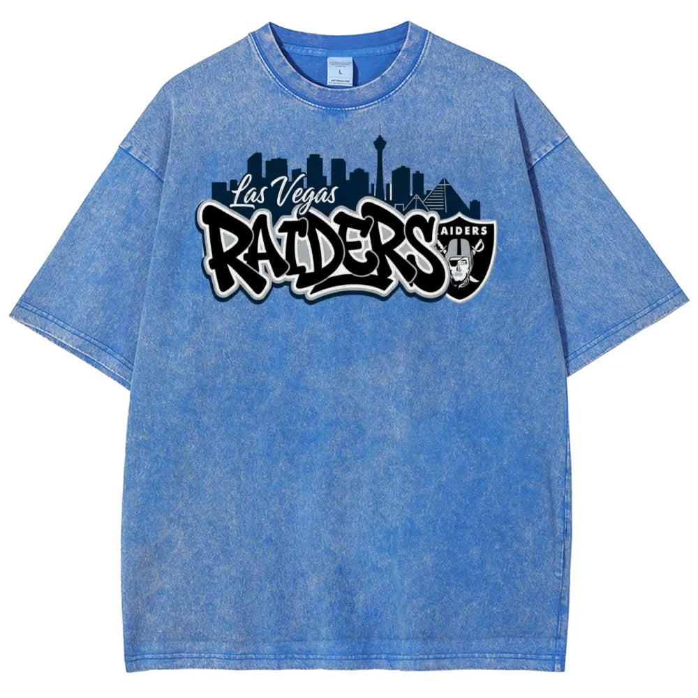 Las Vegas Raiders Unisex Vintage Washed T-shirts