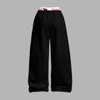Zip-up hooded jacket and elastic-waist pants set 2609007214