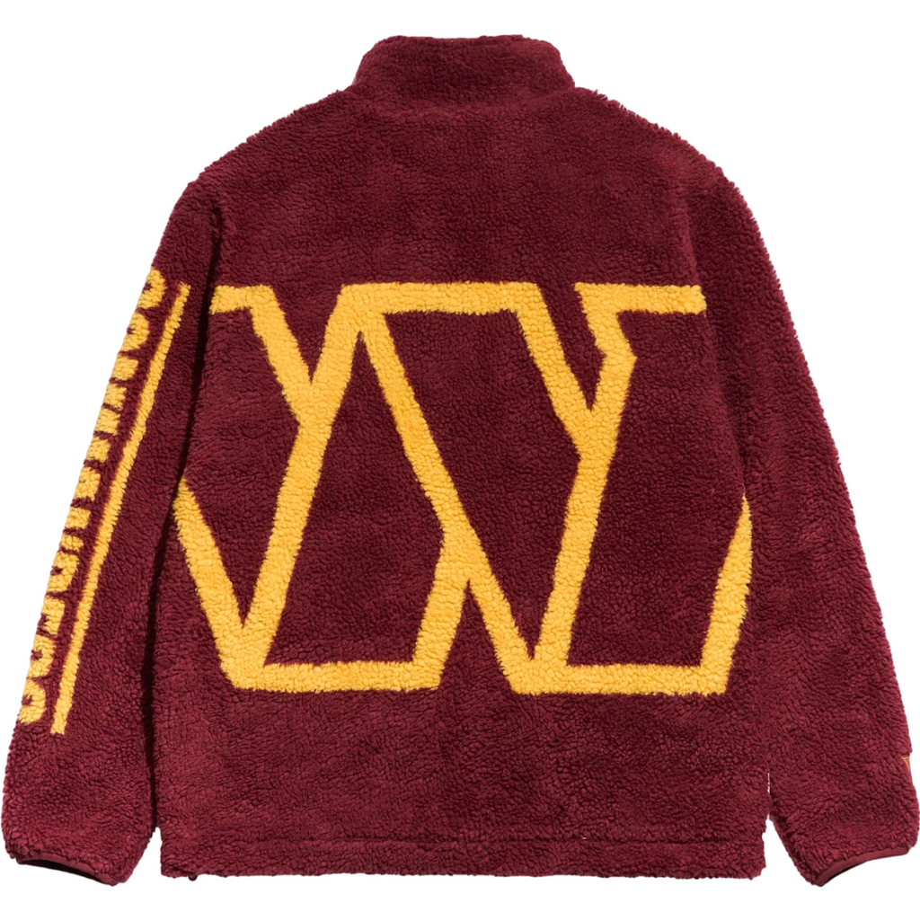 Washington Commanders Full Zip NFL Sherpa Fleece Jacket