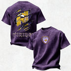 Minnesota Vikings Printed Unisex 100% Pure Cotton 100% pure cotton Washed T-Shirt