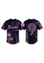Atlanta Braves Breast Cancer Awareness Dandelion V-Neck T-Shirt