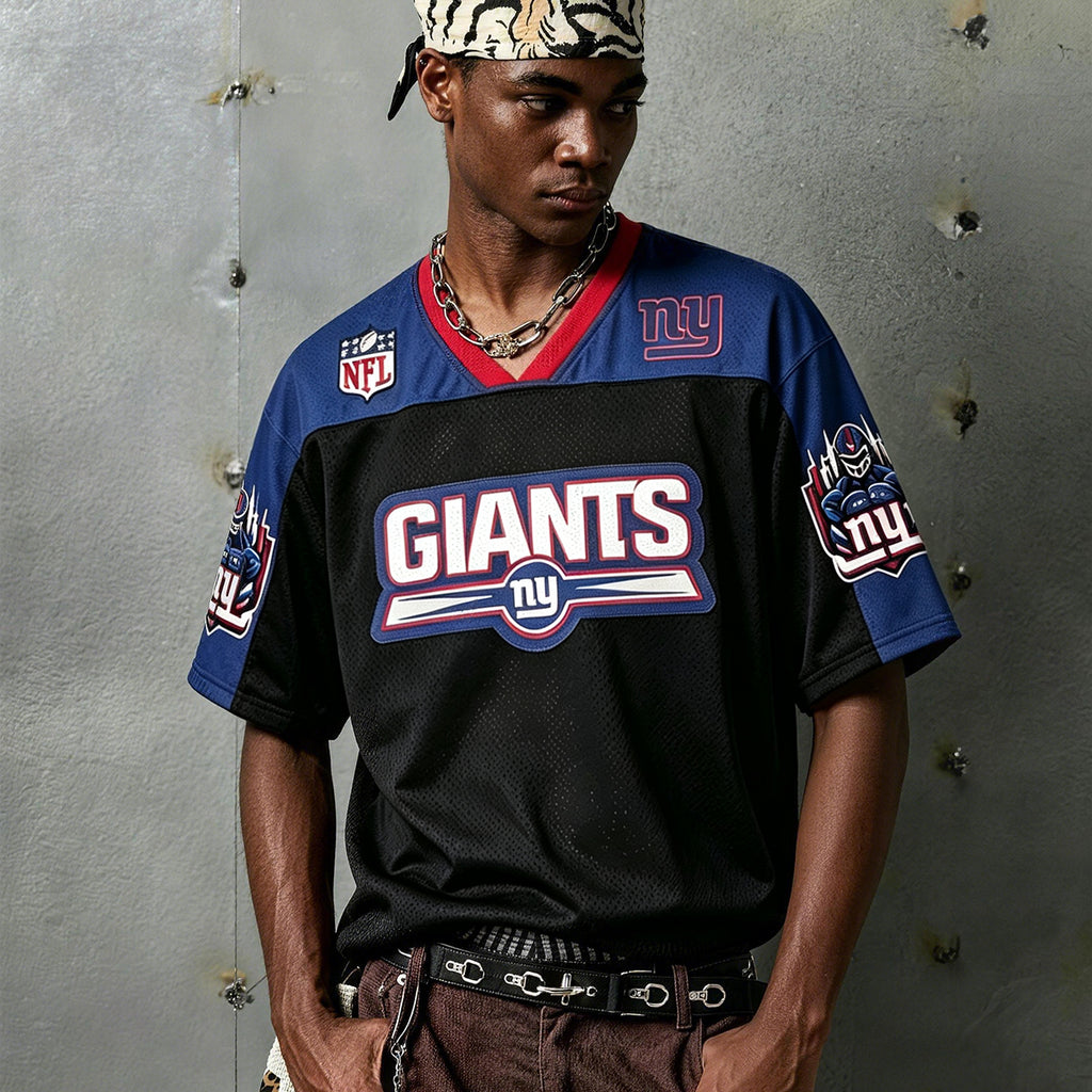 New York Giants NY Logo & Mascot Graphic Jersey Shirts