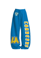 Los Angeles Chargers Lightning Logo Tops & Elasticated Trousers Two-Piece Set