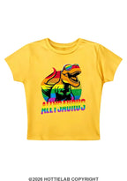 Allysaurus Y2K Baby Tee