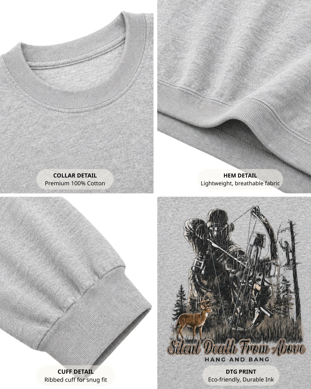 Silent Death From Above Sweatshirt Secondary image