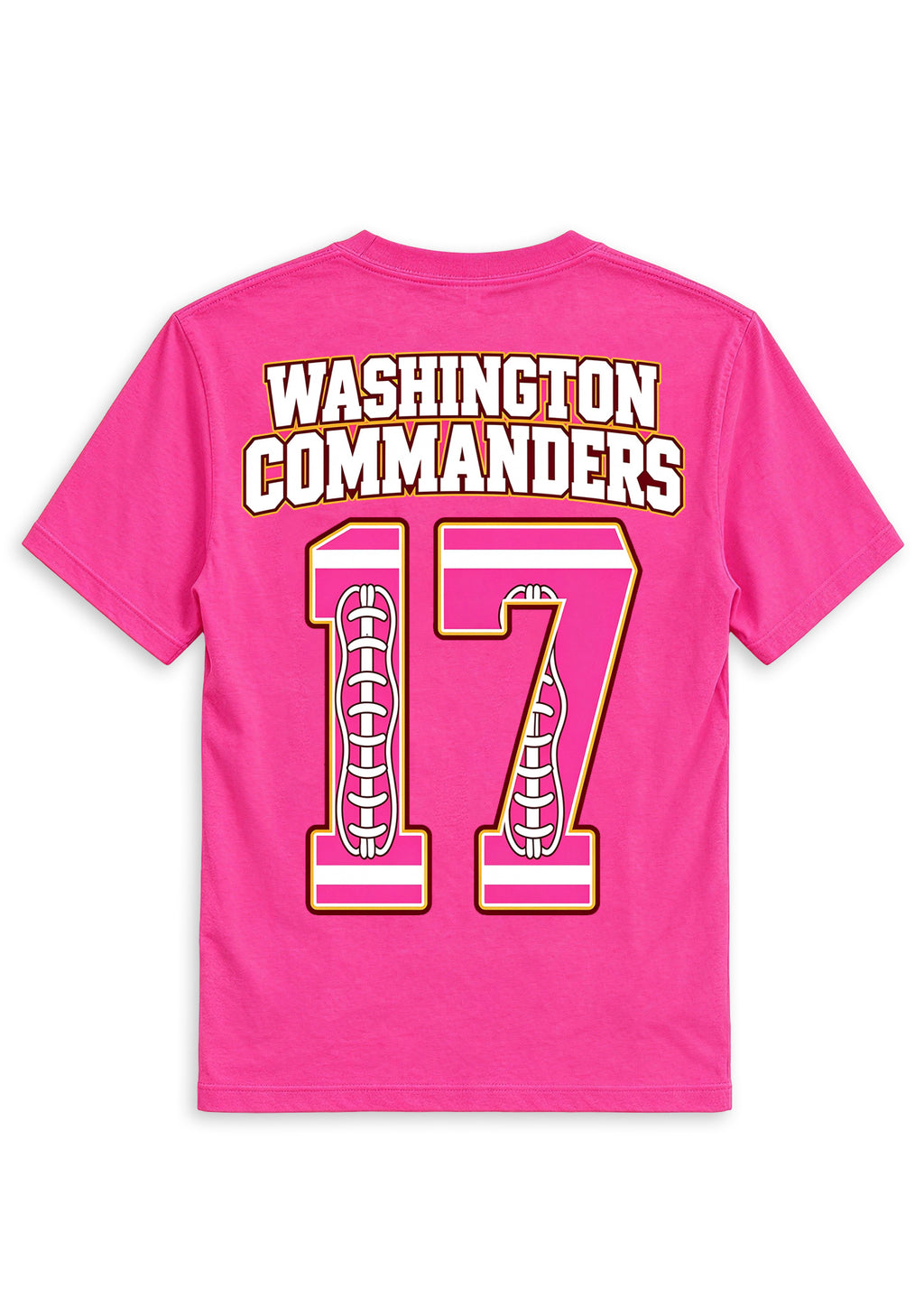 Washington Commanders Pink Out Tackle Breast Cancer Awareness V-Neck T-Shirt