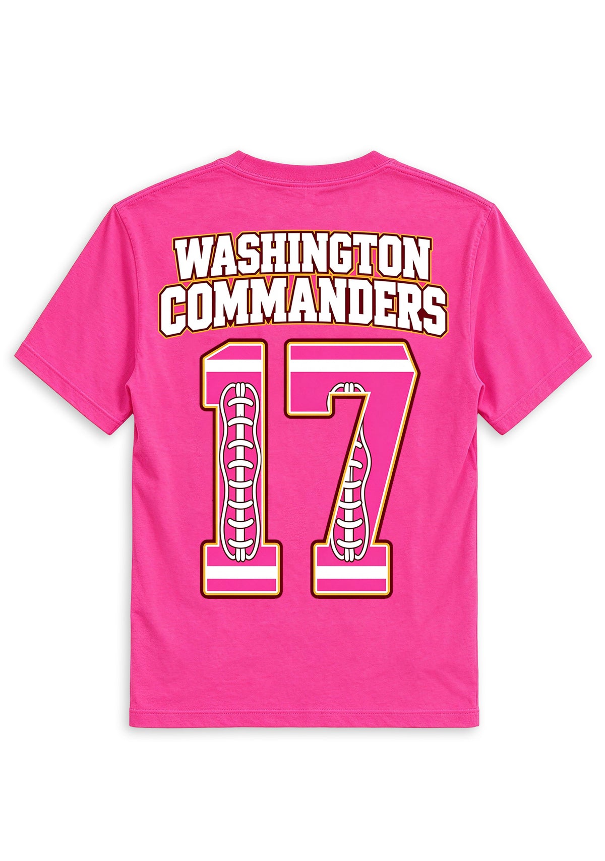 Washington Commanders Pink Out Tackle Breast Cancer Awareness V-Neck T-Shirt