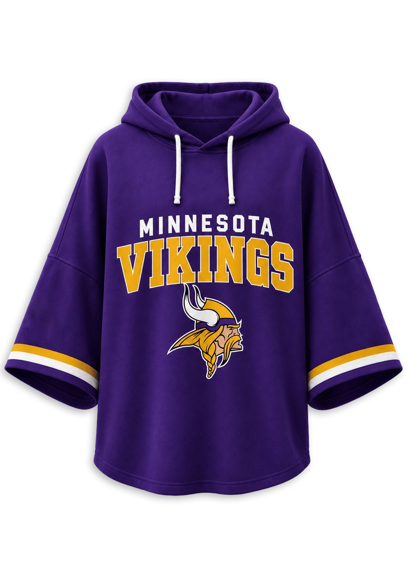 Women’s Minnesota Vikings 3/4 Dolman Sleeve Hoodie Secondary image