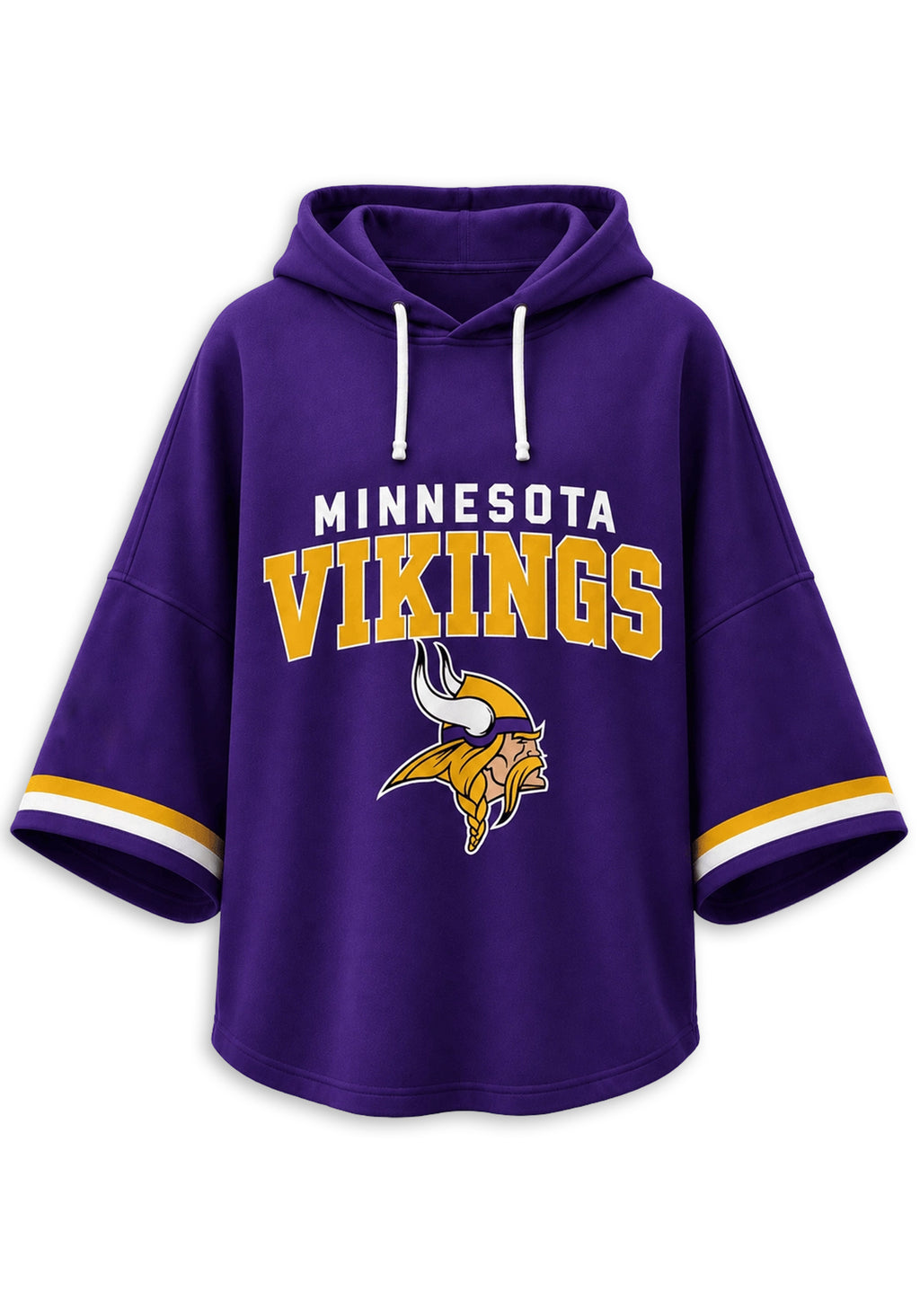Women’s Minnesota Vikings 3/4 Dolman Sleeve Hoodie
