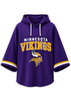 Women’s Minnesota Vikings 3/4 Dolman Sleeve Hoodie