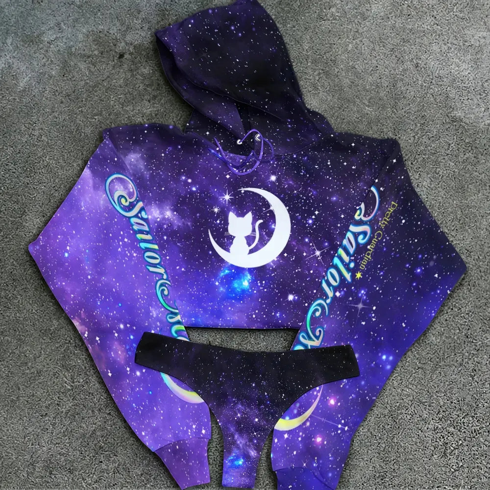 "Sailor Moon" Women's Hooded Thicken Suit Set
