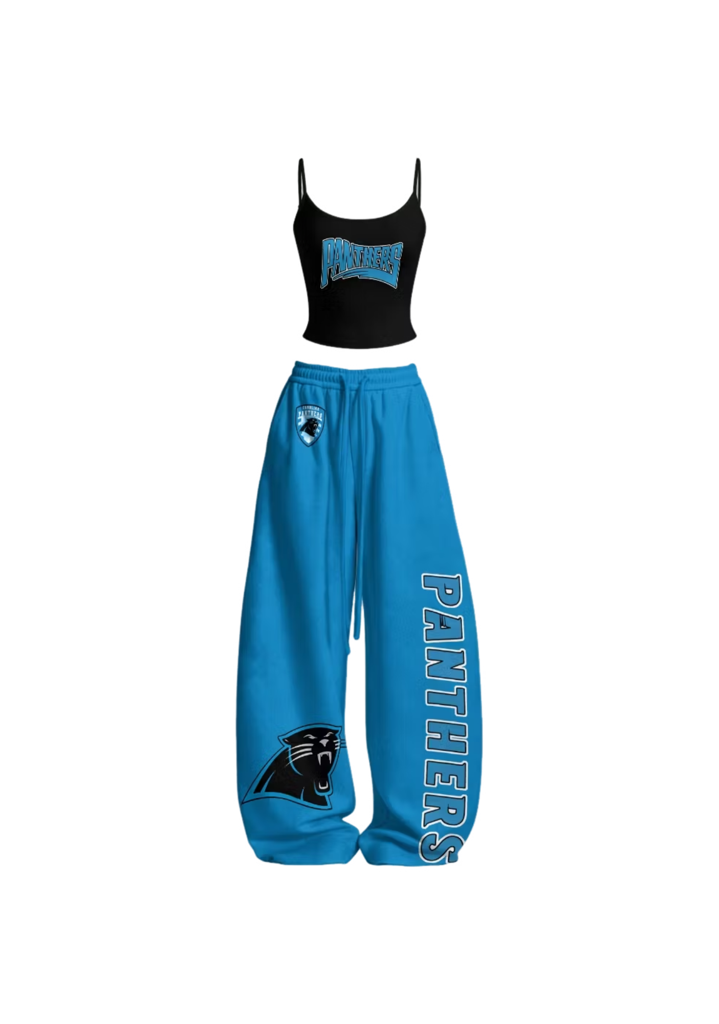 Carolina Panthers Panther Graphic Tops & Elasticated Trousers Two-Piece Set Main image