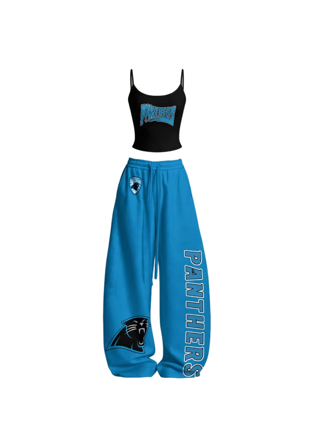 Carolina Panthers Panther Graphic Tops & Elasticated Trousers Two-Piece Set