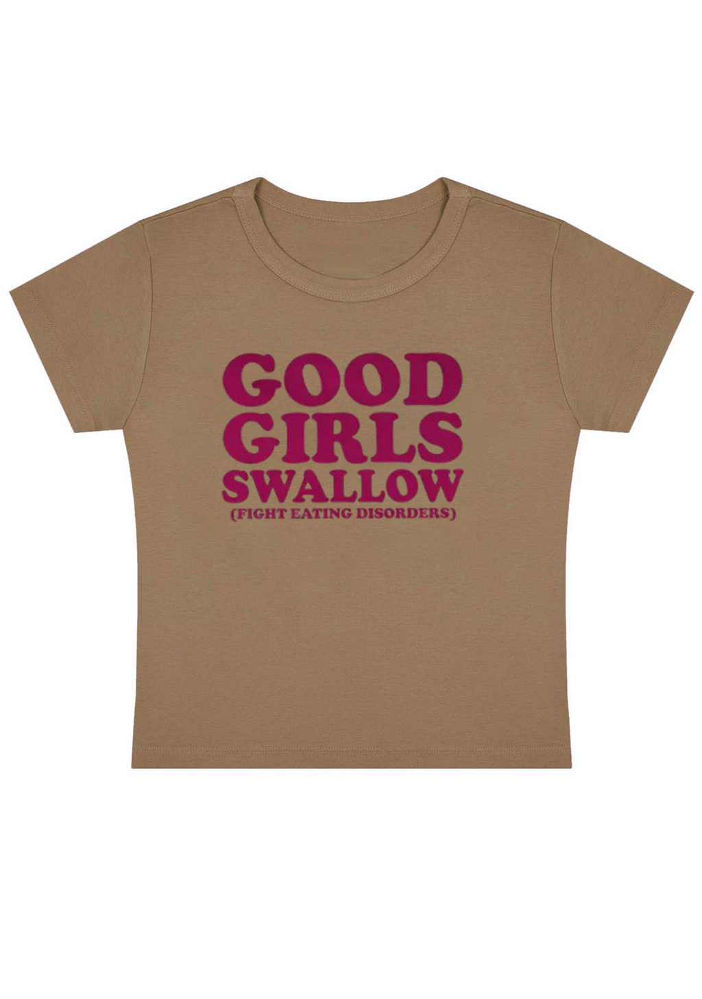 Good Girls Swallow Y2k Baby Tee