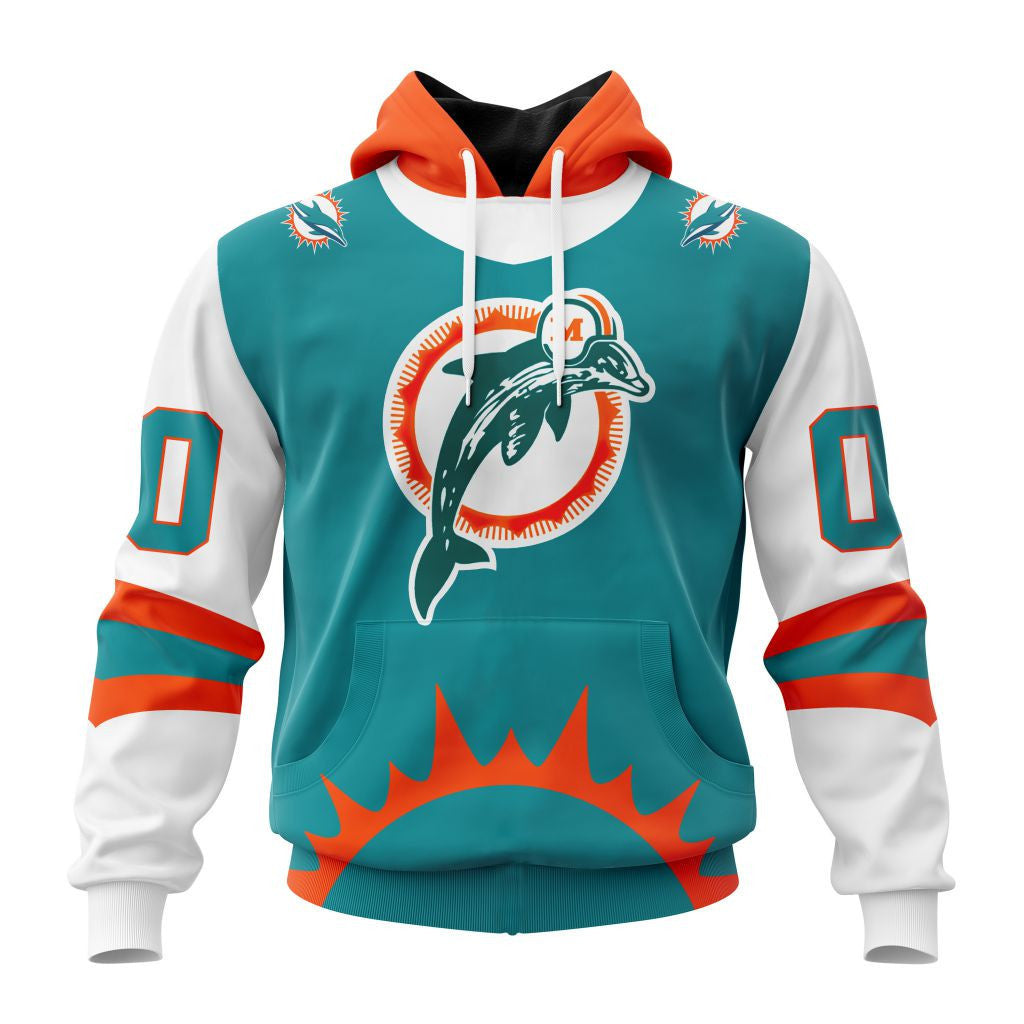 Miami Dolphins | Personalized Reverse Retro Pattern Main image
