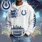 Indianapolis Colts | Premium NFL Waffle Zipper Long Sleeve Hooded Sweatshirt HI