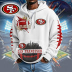 San Francisco 49ers | Premium NFL Waffle Zipper Long Sleeve Hooded Sweatshirt HI