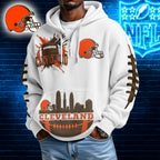Cleveland Browns | Premium NFL Waffle Zipper Long Sleeve Hooded Sweatshirt