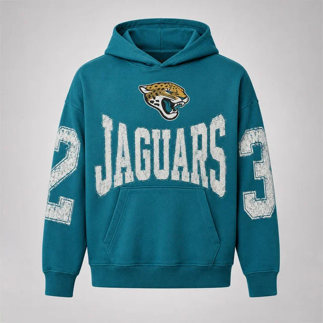Jacksonville Jaguars 2‑3 Number Print Hoodie