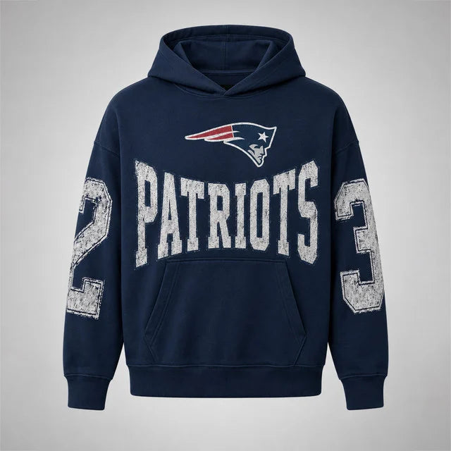 New England Patriots 2‑3 Number Print Hoodie Main image