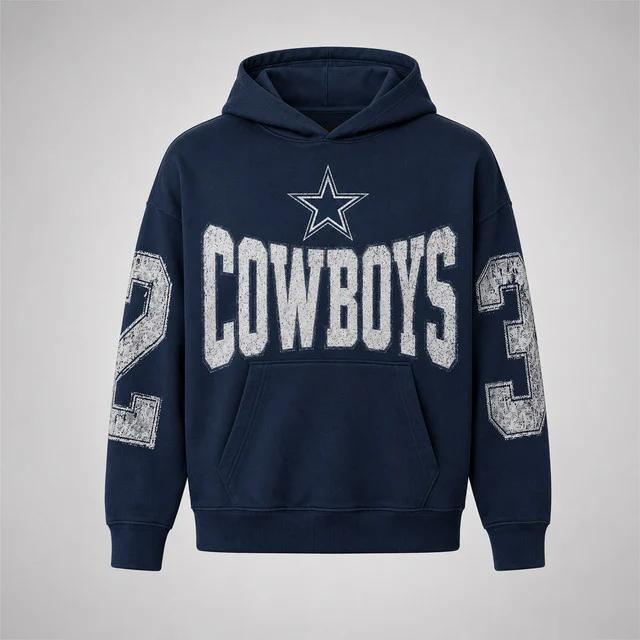 Dallas Cowboys 2‑3 Number Print Hoodie