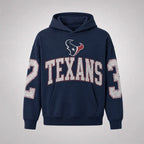 Houston Texans 2‑3 Number Print Hoodie
