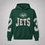New York Jets 2‑3 Number Print Hoodie