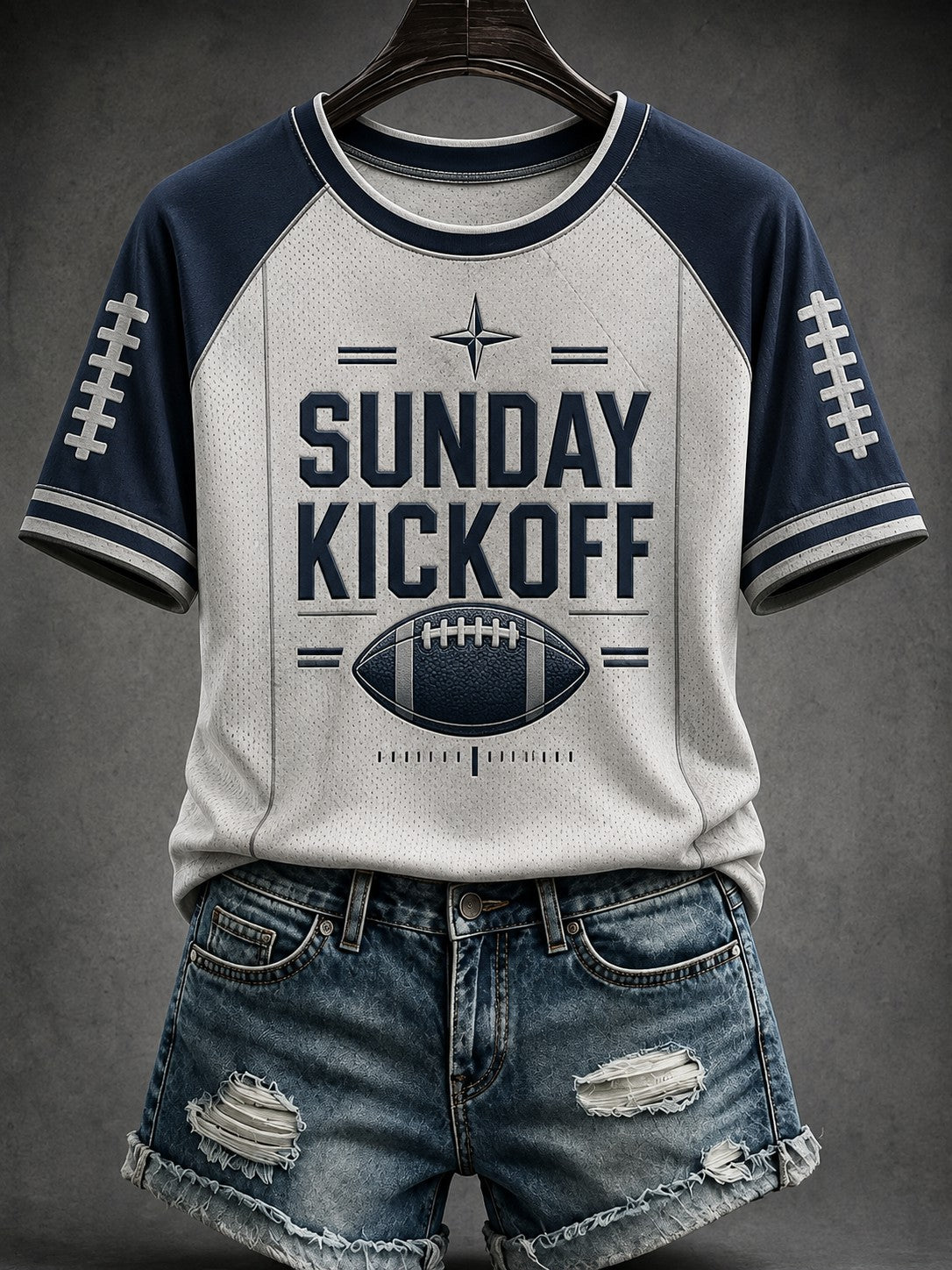 Women's Football SUNDAY KICKOFF Printed T-shirt Main image