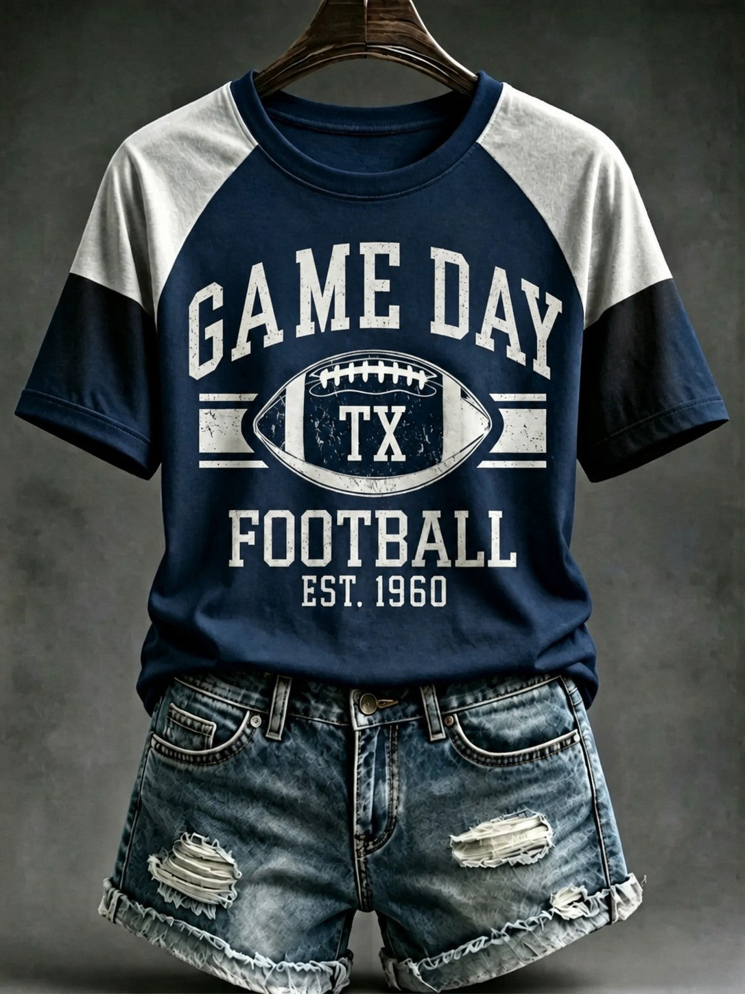 Women's Football Game Day Printed T-shirt Main image