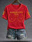 Women's Kansas Football Lover Art Printed T-shirt