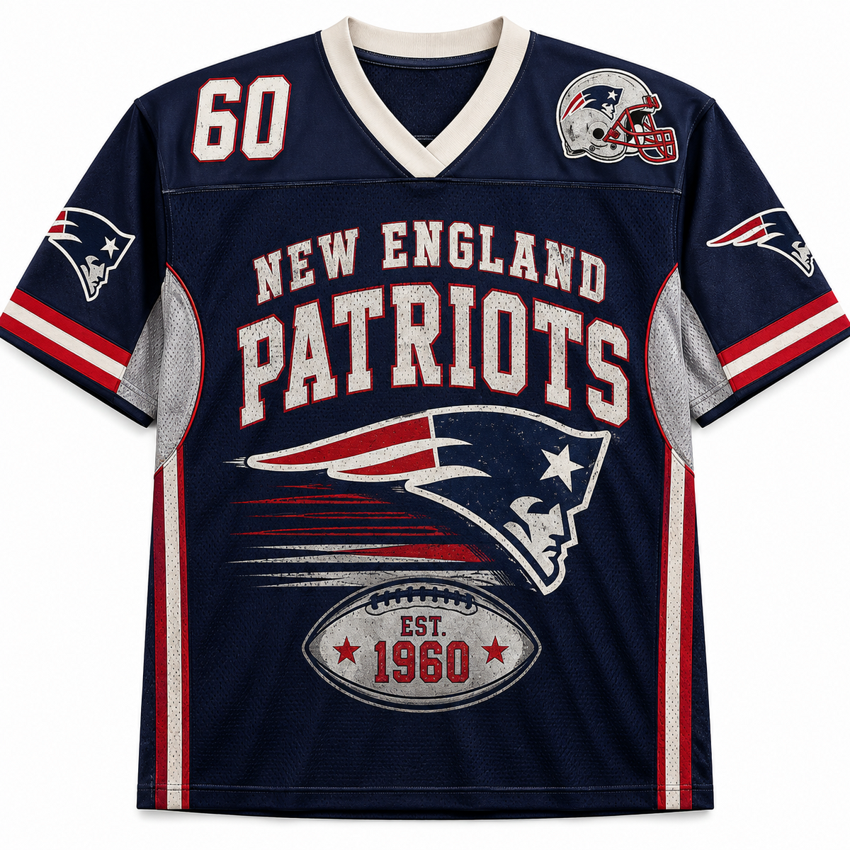 New England Patriots Est 1960 NFL Jersey Shirts