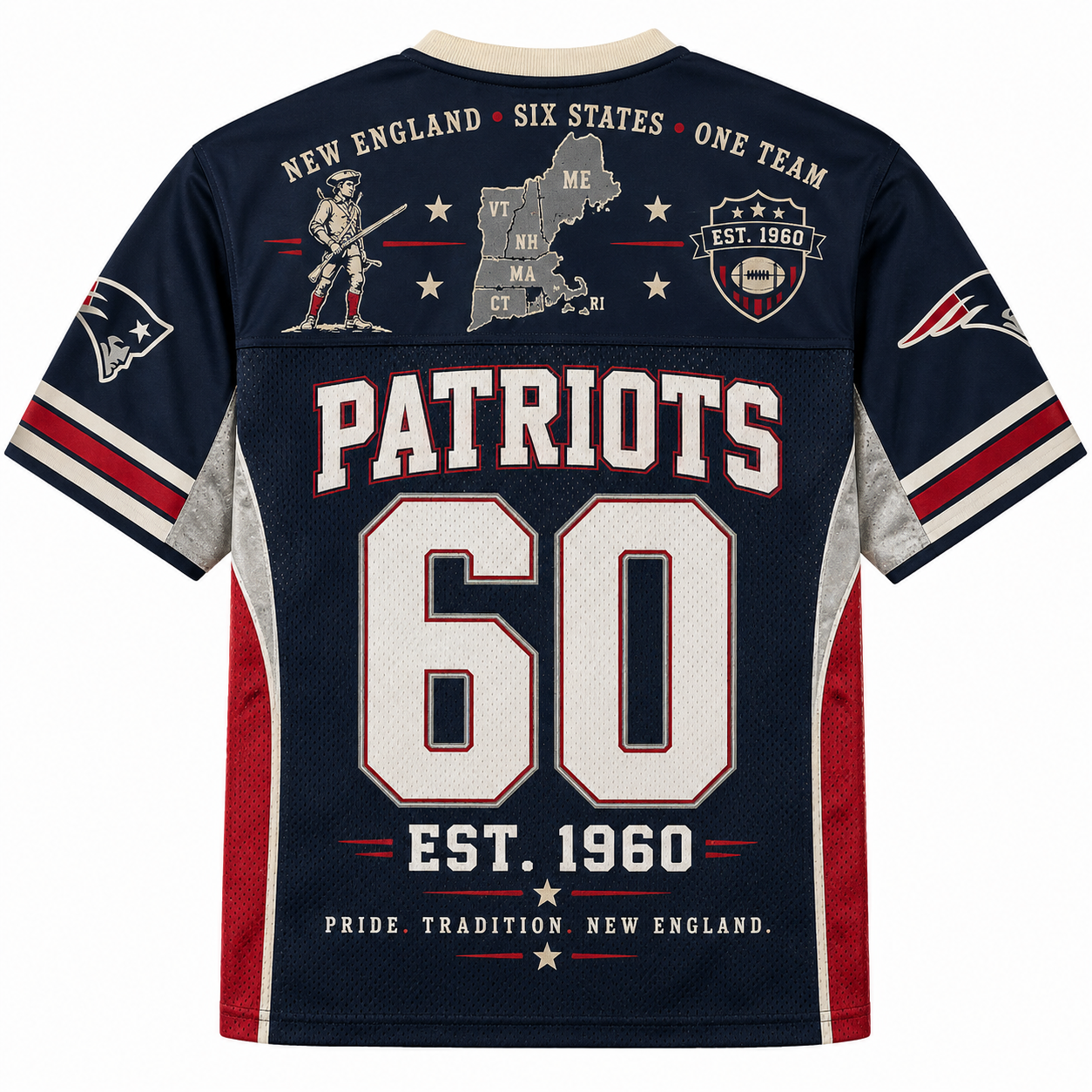 New England Patriots Est 1960 NFL Jersey Shirts Secondary image