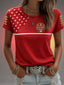 Women's Football Gameday Gift For Football Fans Casual Tee