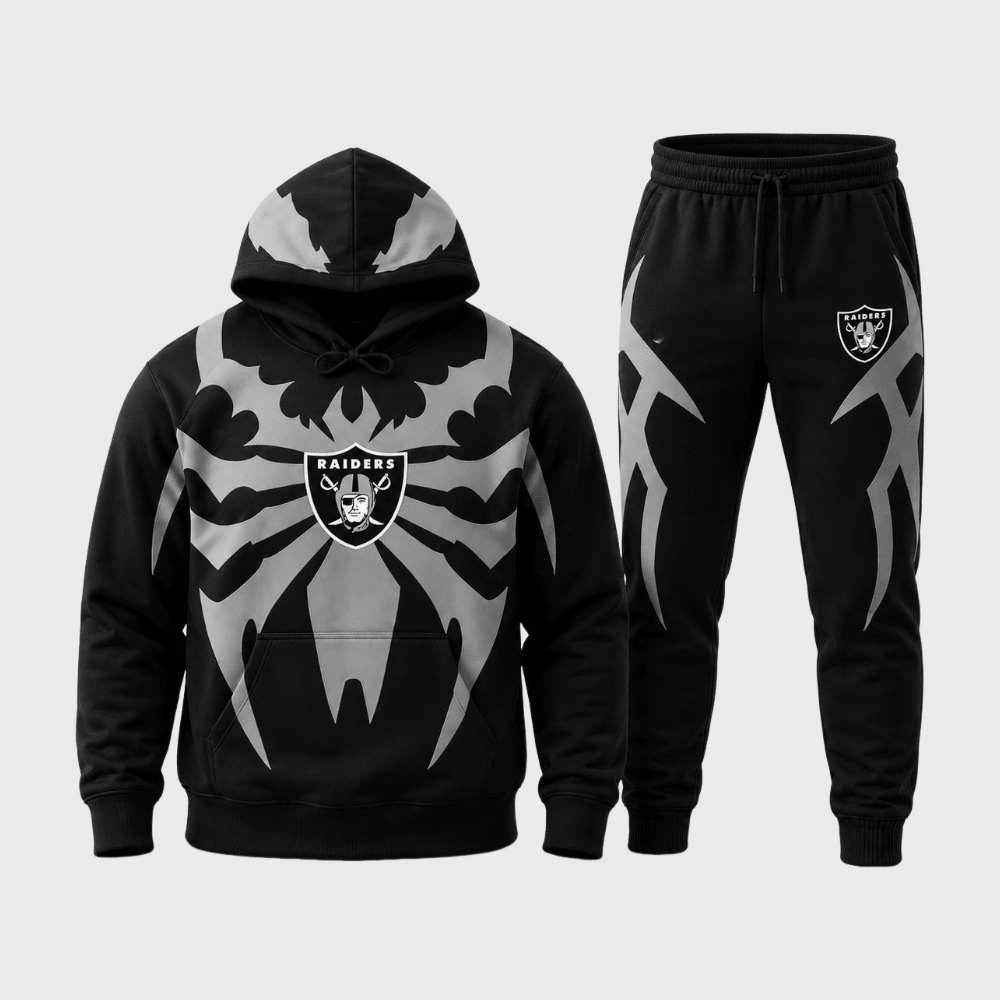 Las Vegas Raiders Tribal Spider Hoodie Jogger Matching Tracksuit Main image
